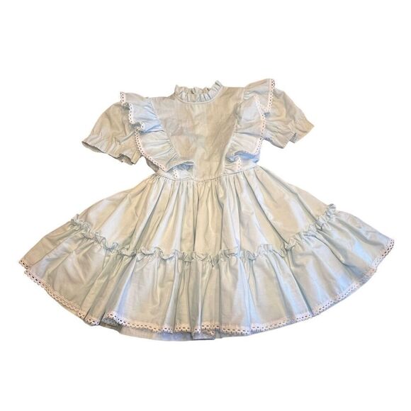 Vintage Martha’s Miniature we’re fussy blue lace trim pageant costume dress 6 - Picture 1 of 8